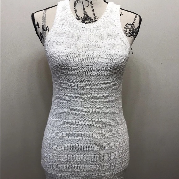 Abercrombie Kids Tank Sweater Dress Chunky Knit Off White Size 13/ 14 - Picture 10 of 13